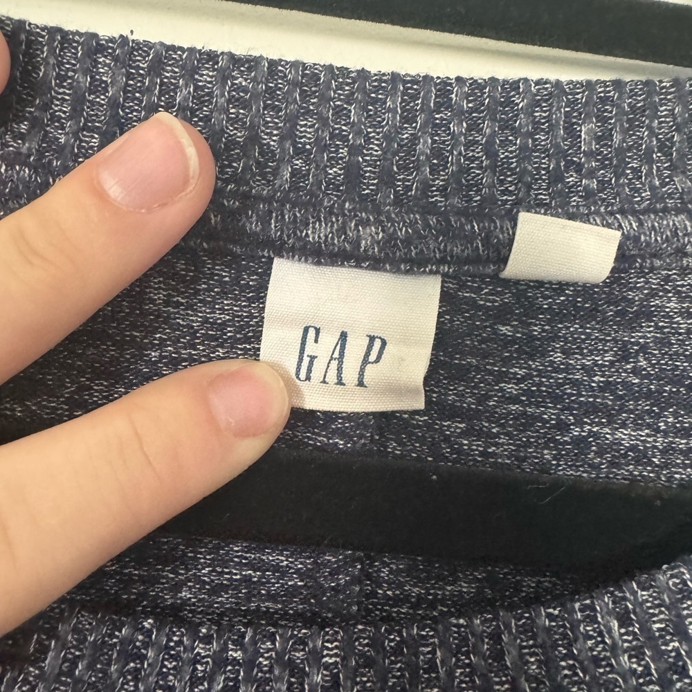 Gap Navy Blue Oversized Sweater with tie sides - Picture 6 of 6